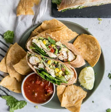 southwest chicken wrap | $12